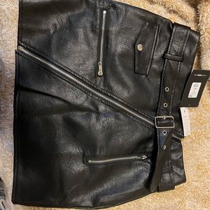 Leather skirt